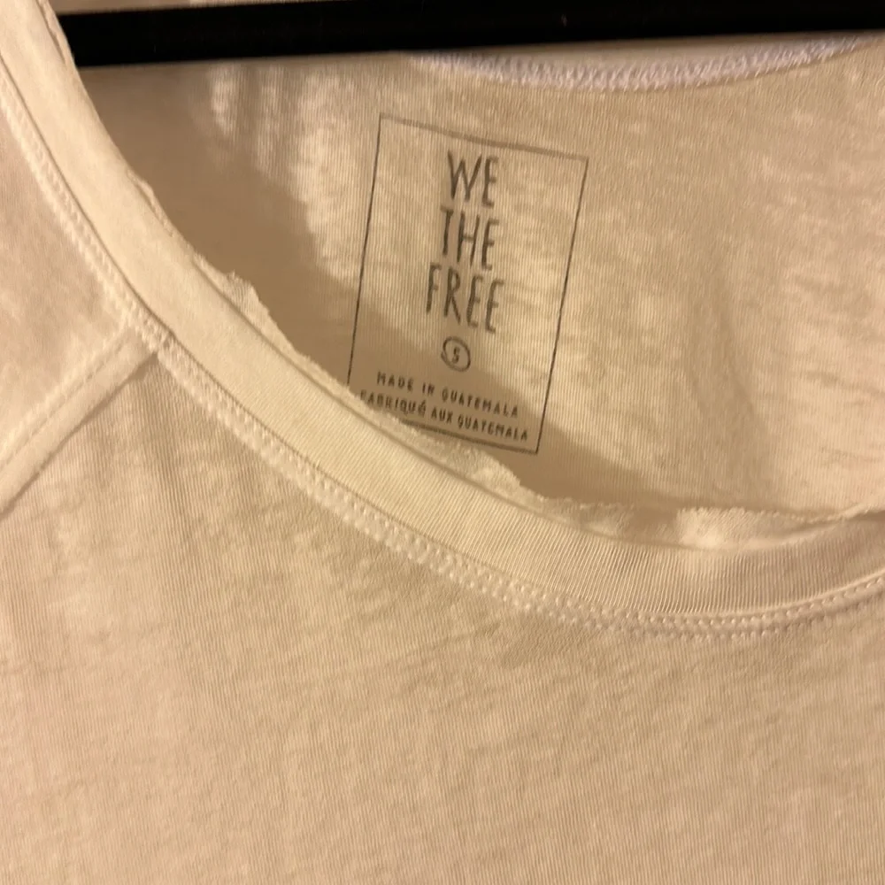 Free People We The Free Oversized White T-Shirt - Picture 2 of 6